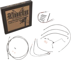 Burly Brand B30-1161 Handlebar Cable/Line Install Kit - Stainless Steel