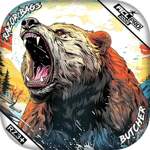 Butcher | Alaskan Grizzly 2 | ACL PRO Razor Cornhole Bags