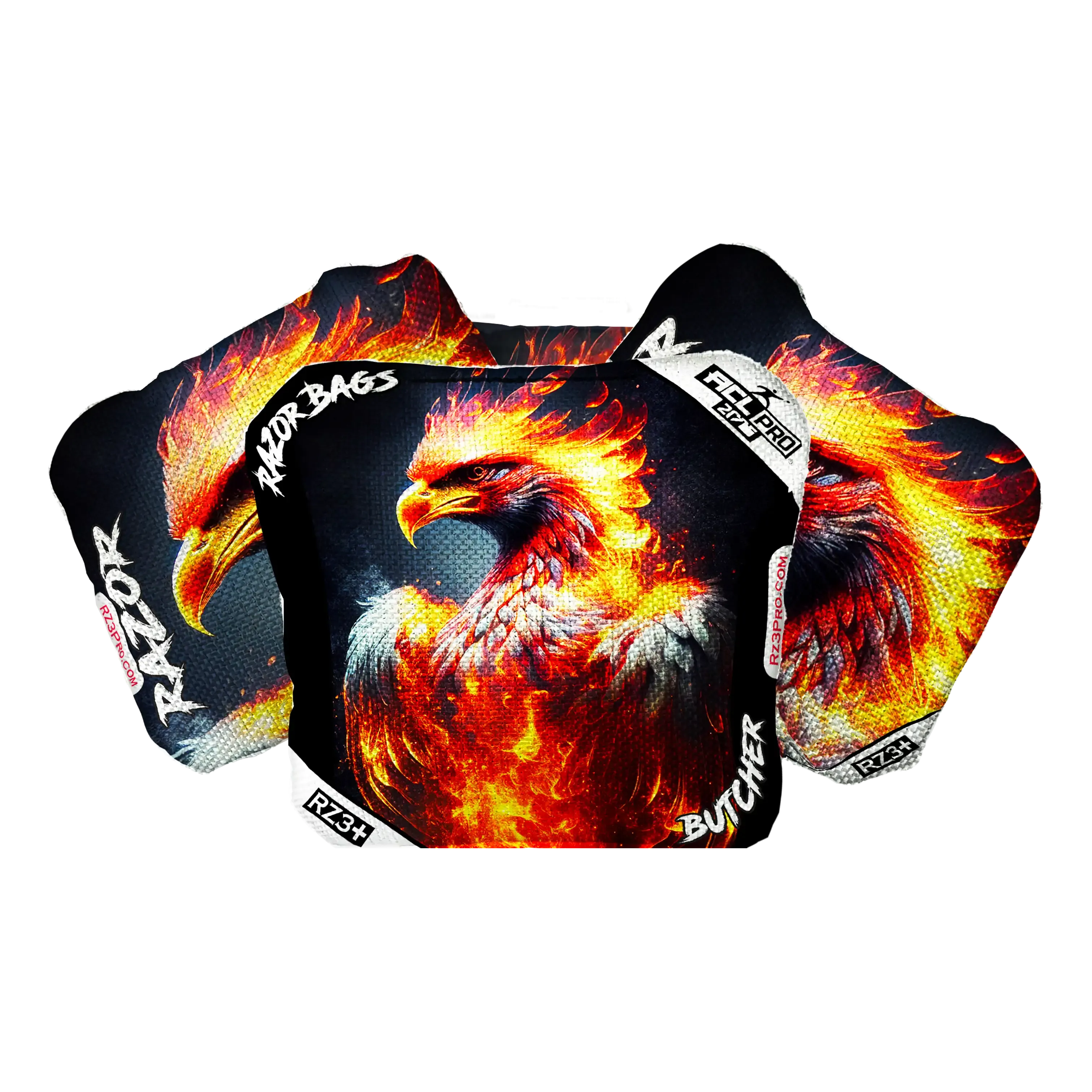 Butcher | Fire Phoenix | ACL PRO Razor Cornhole Bags