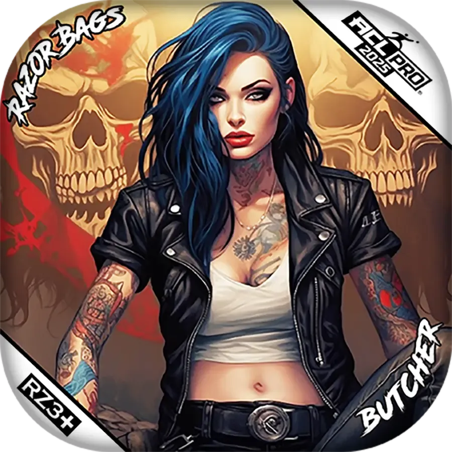 Butcher | Woman Skulls | ACL PRO Razor Cornhole Bags