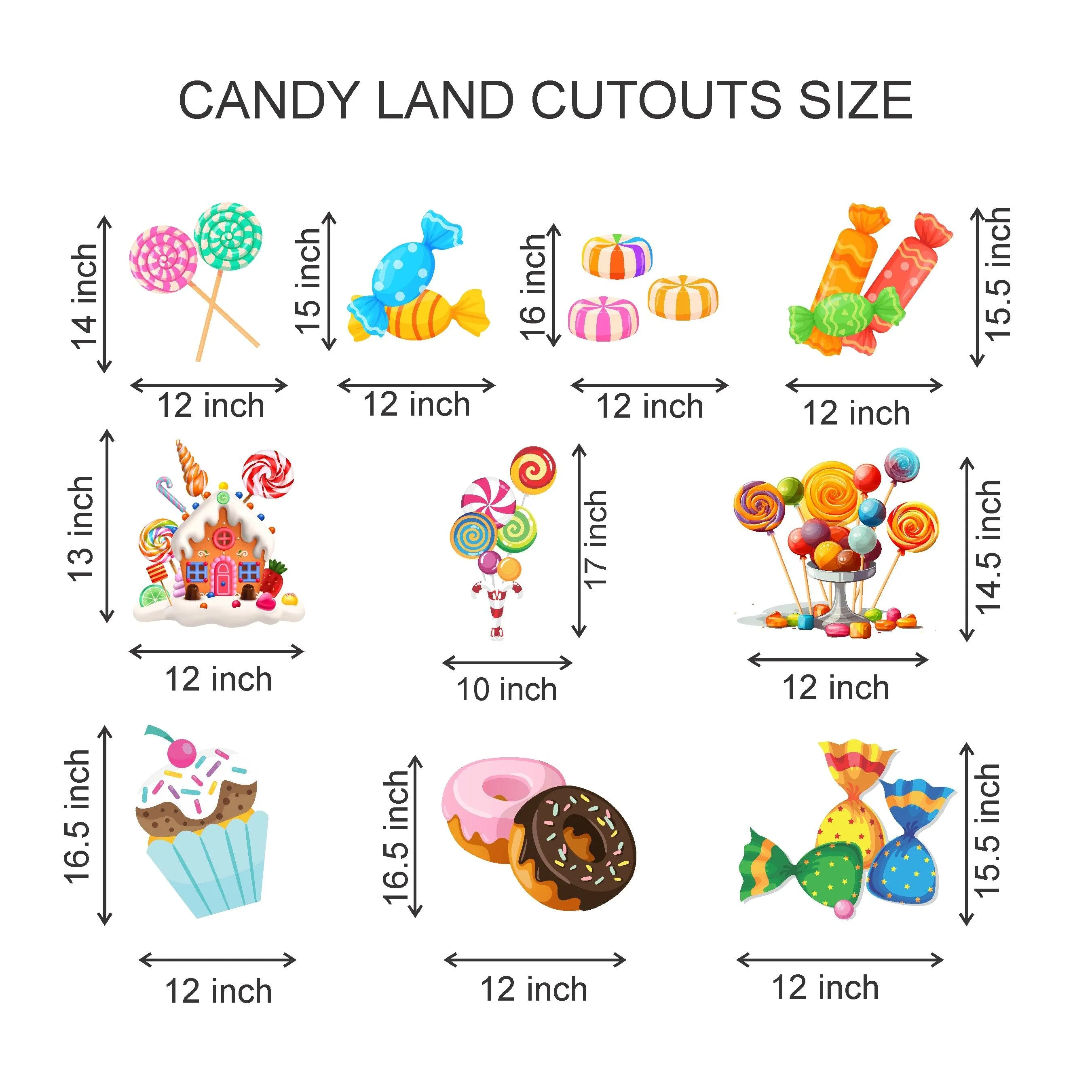 Candy Shoppe Theme Cutouts