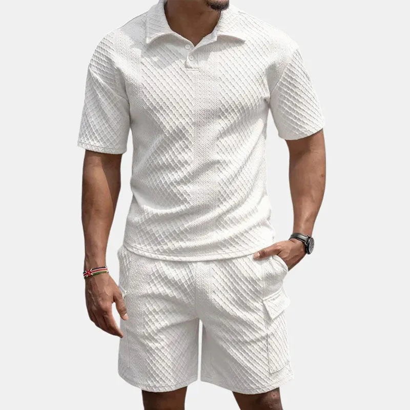 CASUAL TEXTURED 2-PIECE SET