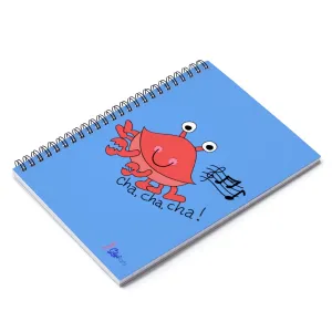 Cha, Cha, Cha! Spiral light blue Notebook - Ruled Line