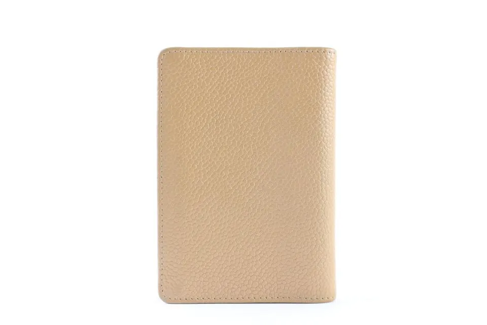 Chanel Beige Caviar Card Holder Wallet case 226858