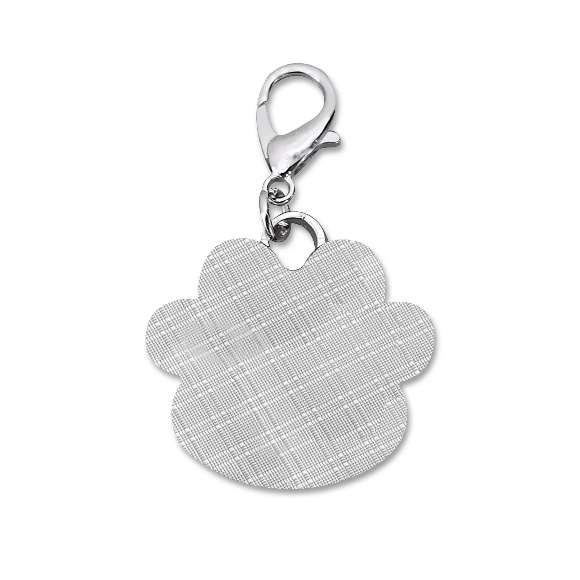 Chasing Dreams & Lasers Typographical Art Printed Paw Shaped Pet Tag