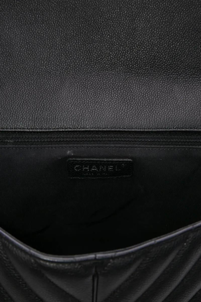 Chevron Jumbo Single Flap Bag