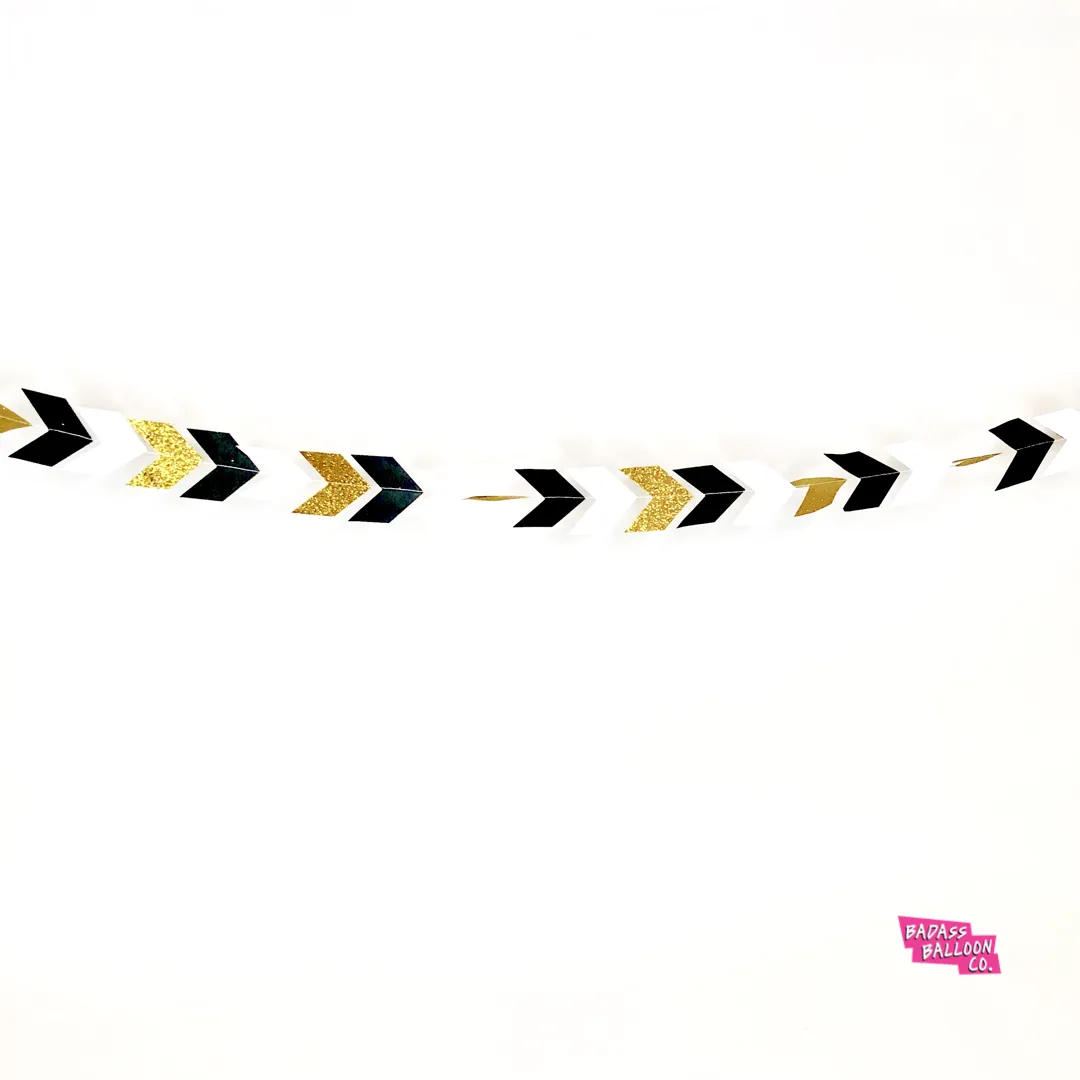 Chevron style paper Party banner and bunting