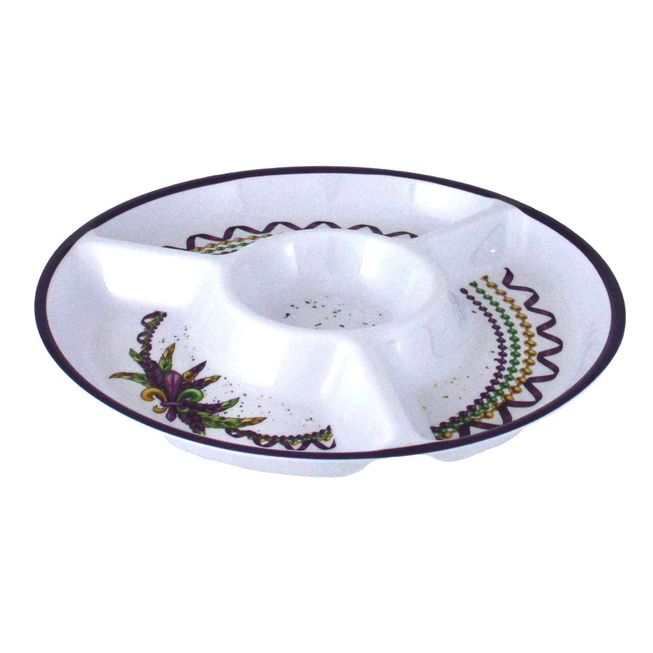 Chip and Dip Beads and Feathers Melamine