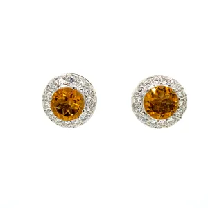 Citrine Earring in .925 Sterling Silver - KST 50086