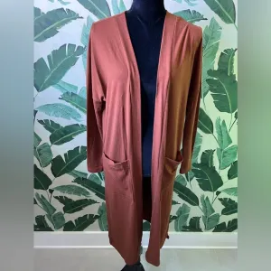 CJLA Favorite Ribbed Cardigan Redwood Size S NWOT Duster