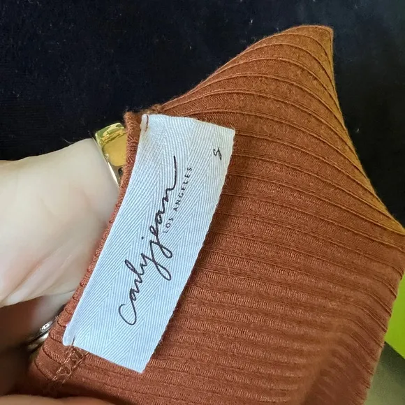 CJLA Favorite Ribbed Cardigan Redwood Size S NWOT Duster