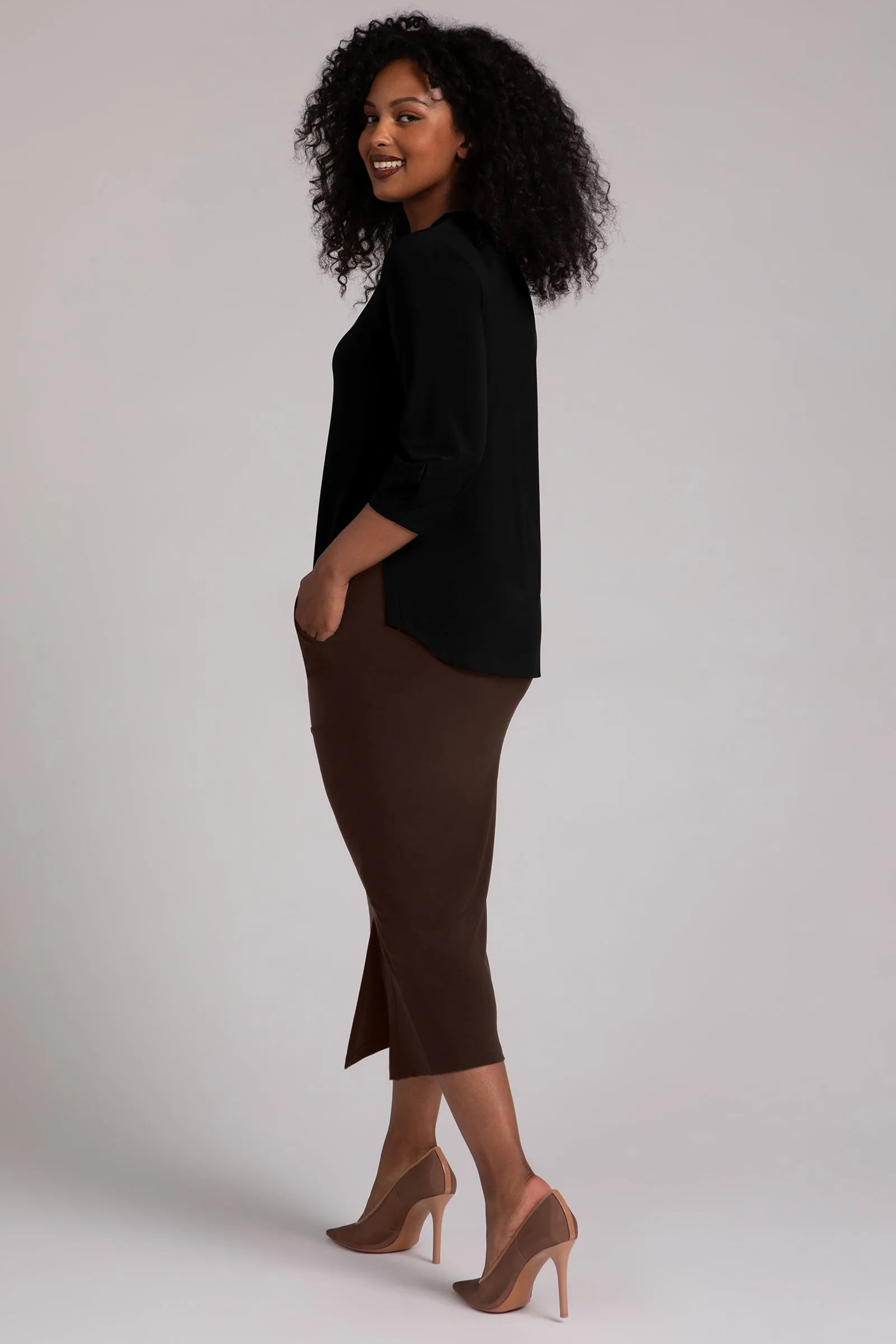Classic Fit Lantern Top