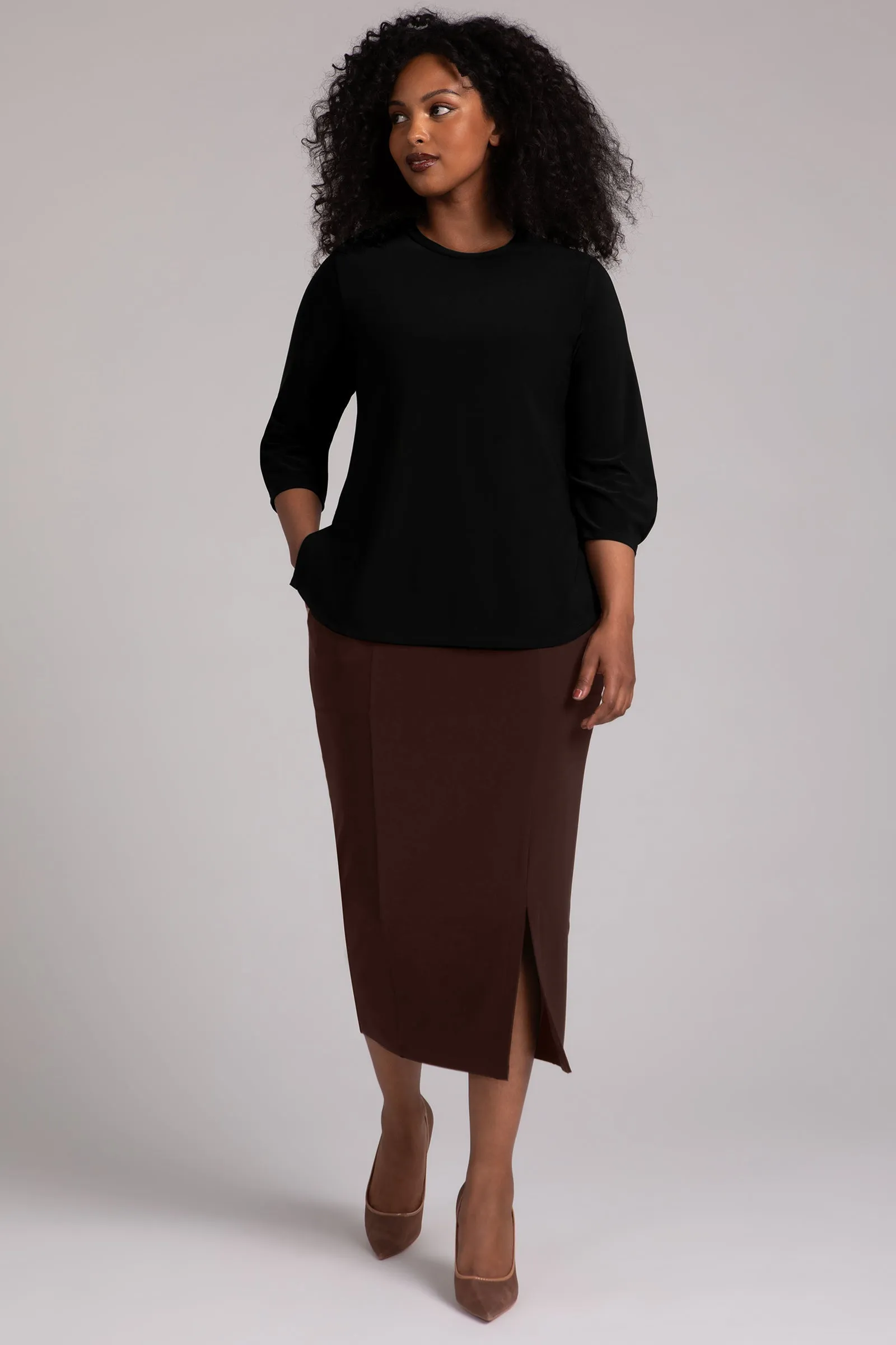 Classic Fit Lantern Top