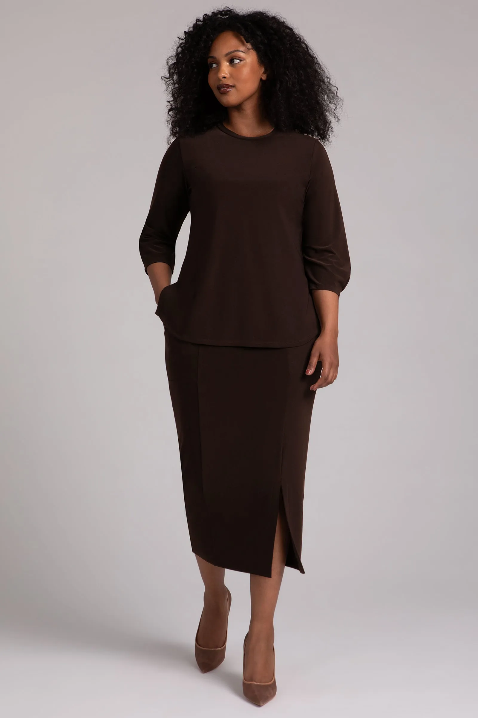 Classic Fit Lantern Top