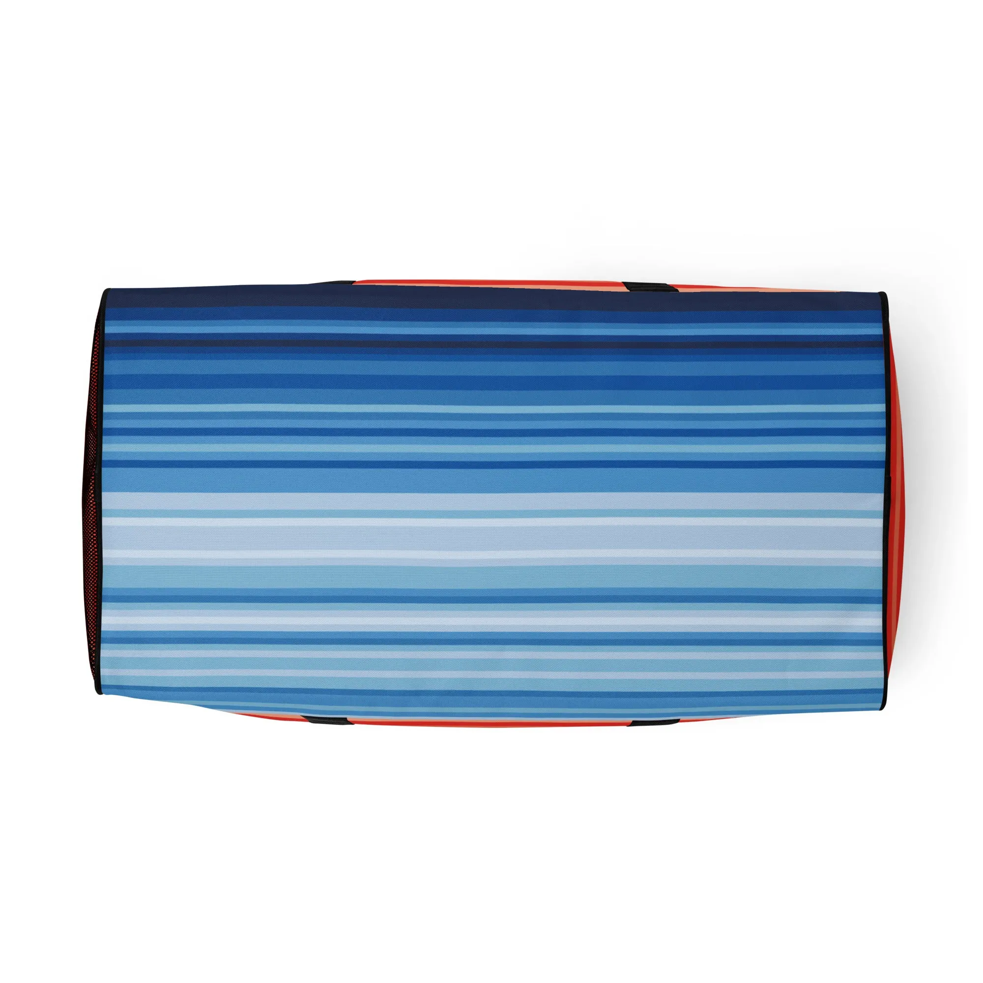 Climate Change Global Warming Stripes - Sustainably Made Duffle bag