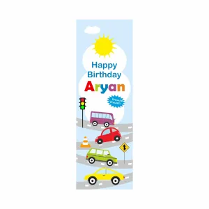 Colorful Cars Theme Door Banner