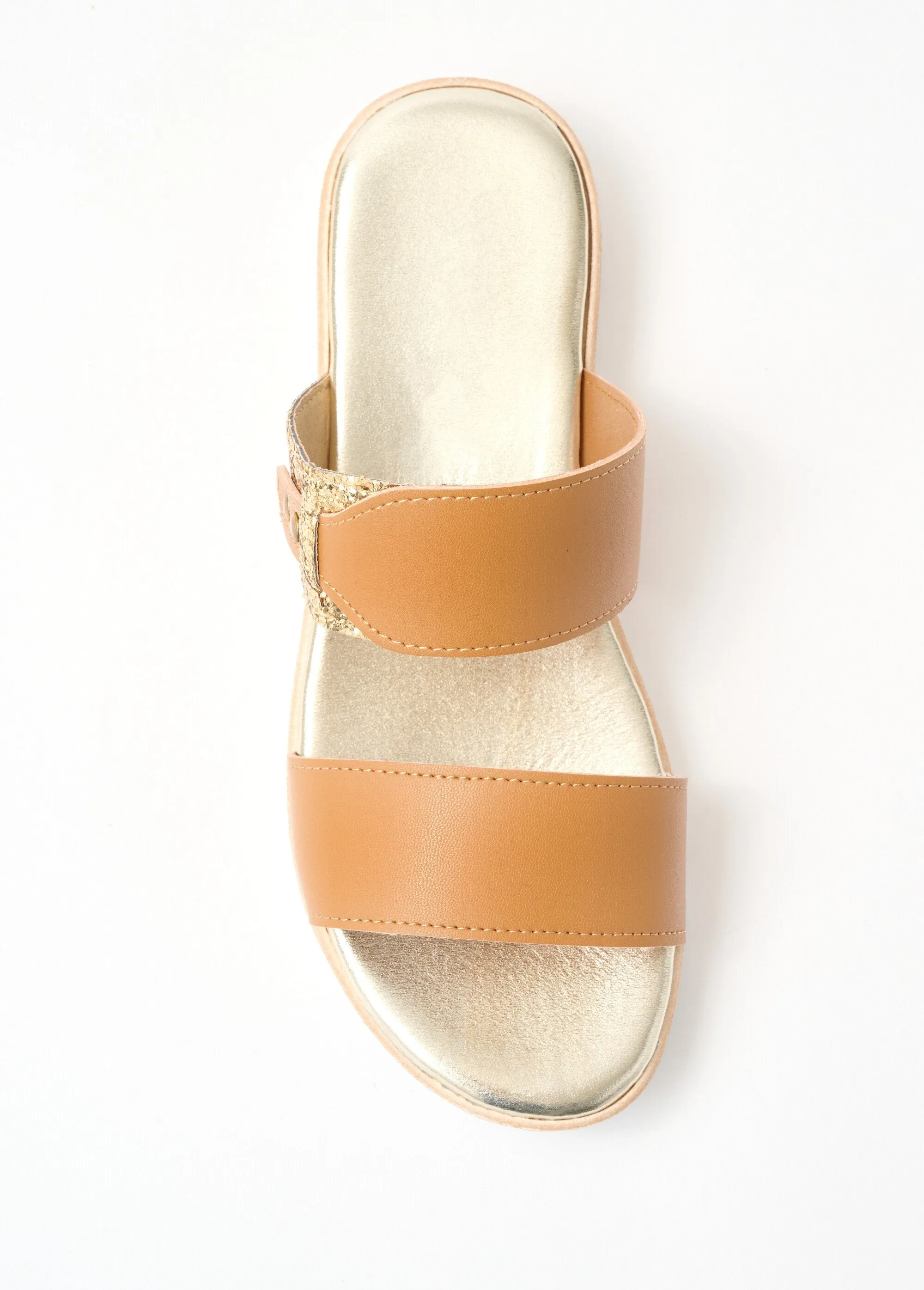 Comfort width sequined mule
