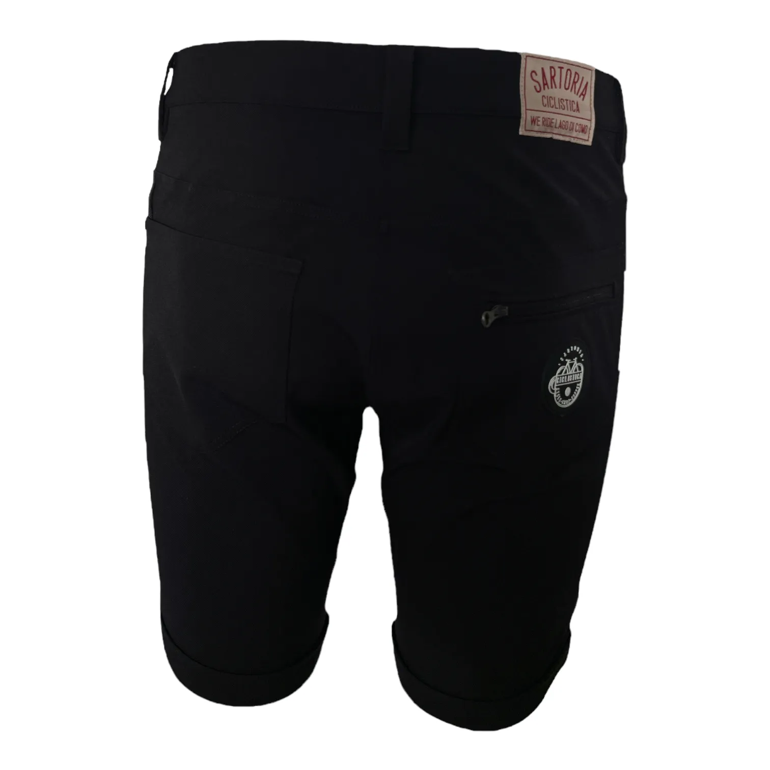 Commuting shorts with reflective details