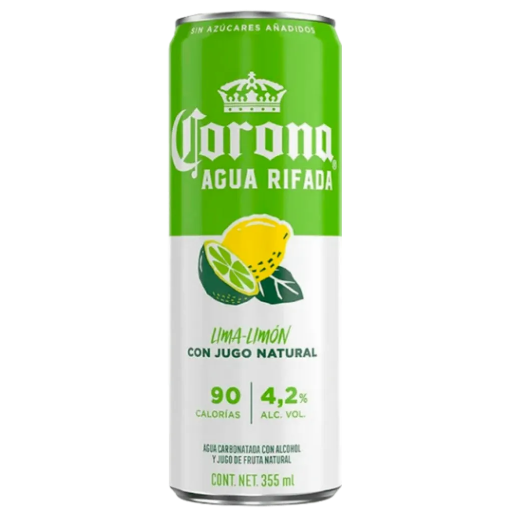 Corona Agua Rifada Lemon Lime Seltzer 355mlx24