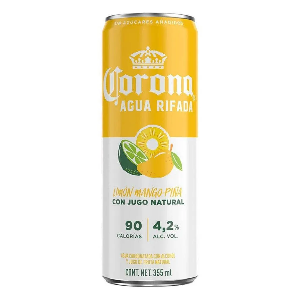 Corona Agua Rifada Lemon Mango Pineapple Seltzer 355mlx24