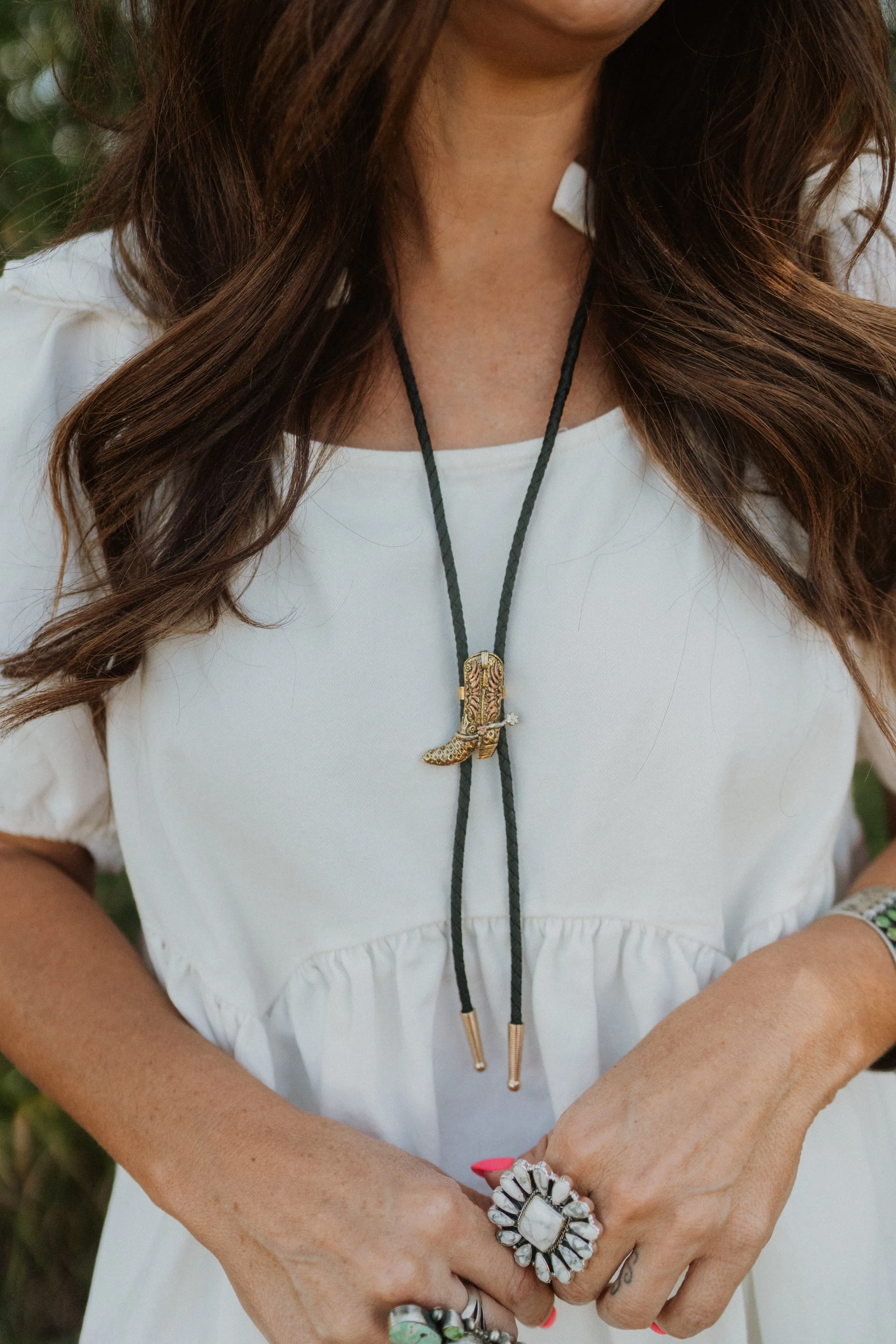 Cowboy Boot Bolo Tie