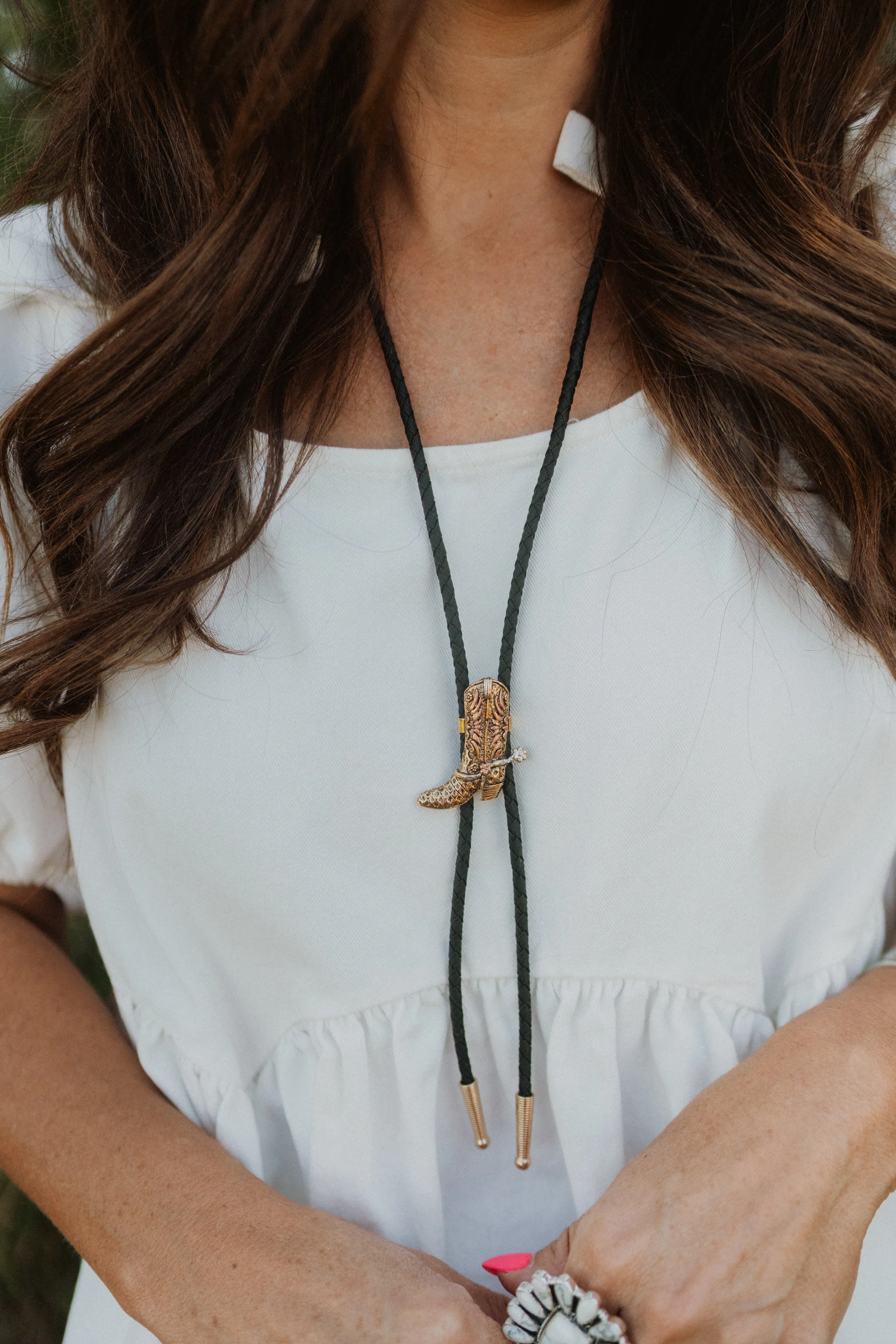 Cowboy Boot Bolo Tie