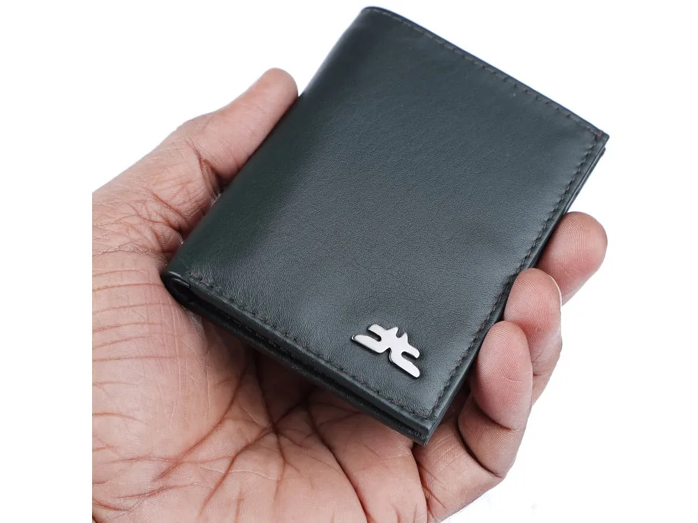 Credit Card Case & Currency Slot |Snap Button Closure RFID # 1977L