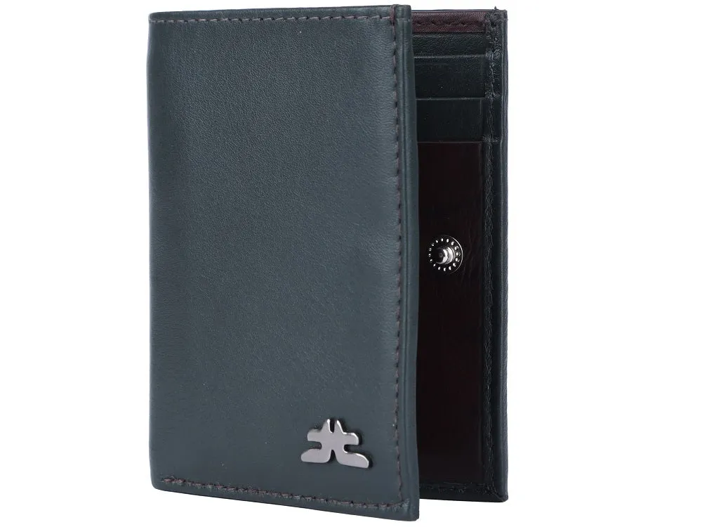 Credit Card Case & Currency Slot |Snap Button Closure RFID # 1977L