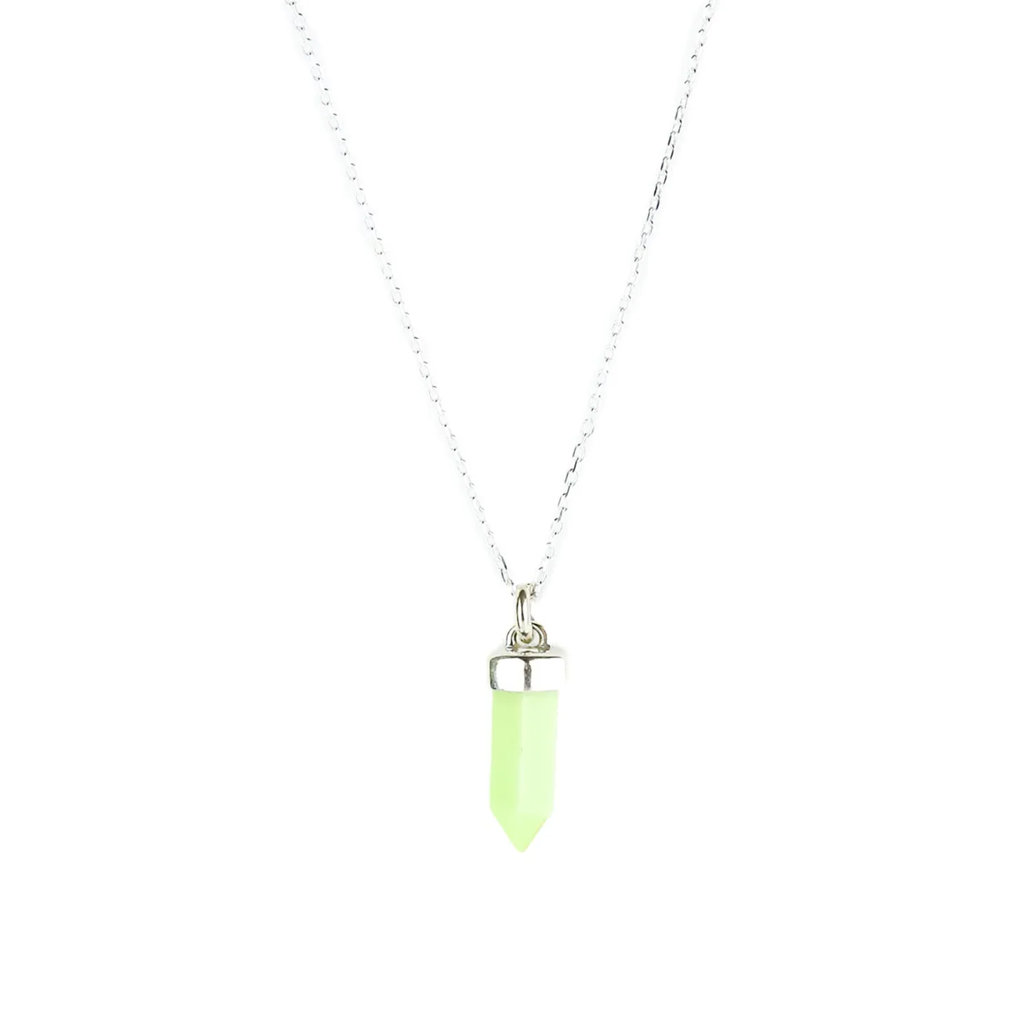 CRYSTAL POINT NECKLACE | CHRYSOPRASE
