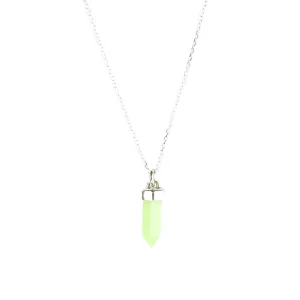 CRYSTAL POINT NECKLACE | CHRYSOPRASE