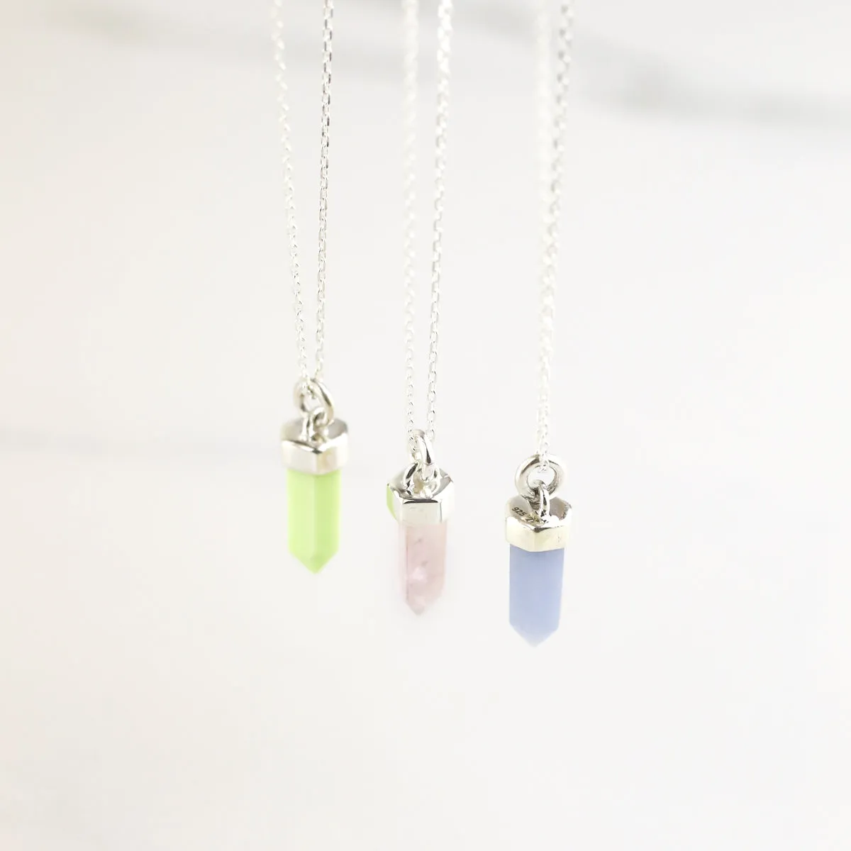 CRYSTAL POINT NECKLACE | CHRYSOPRASE