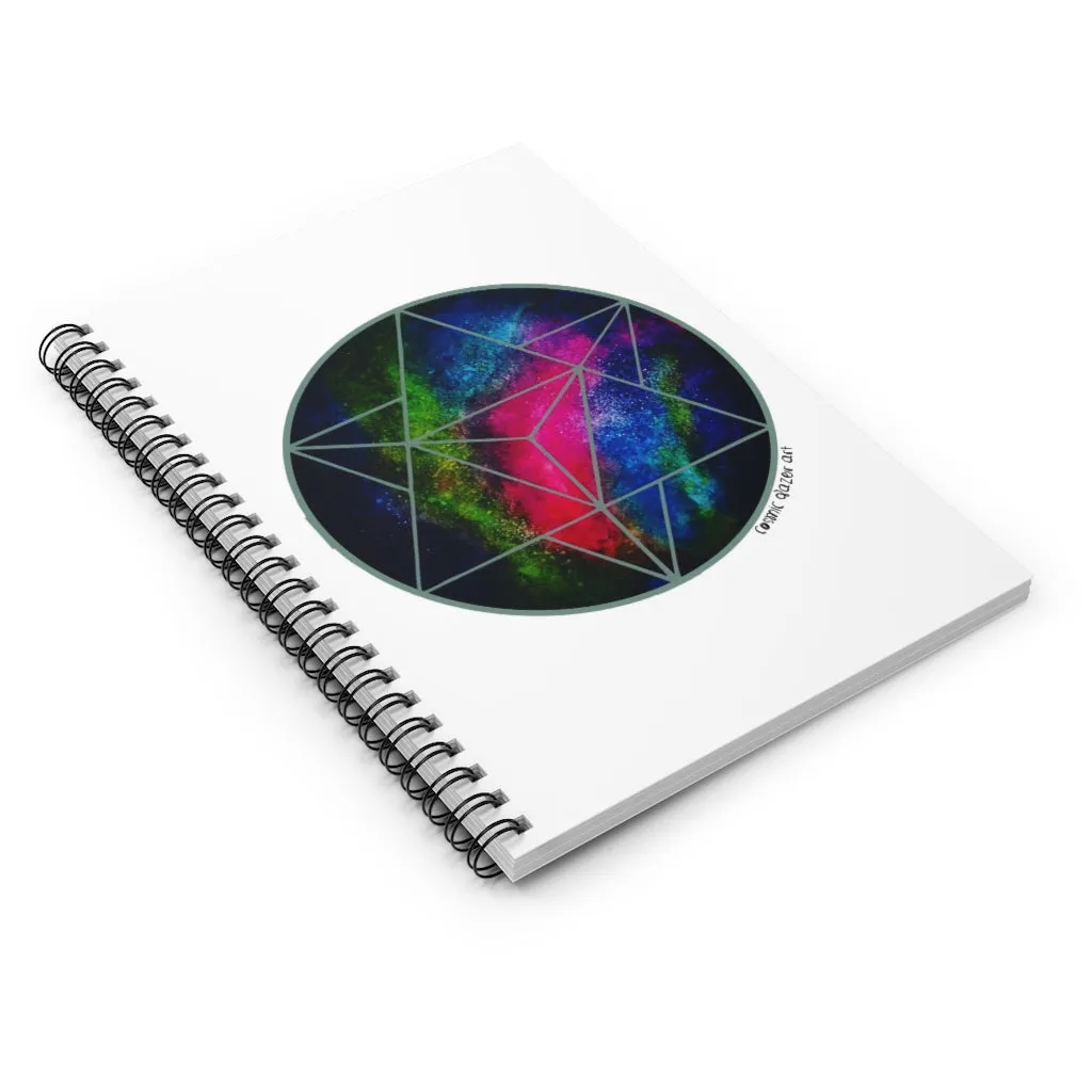 Crystalline Merkabah Spiral Notebook - Ruled Line