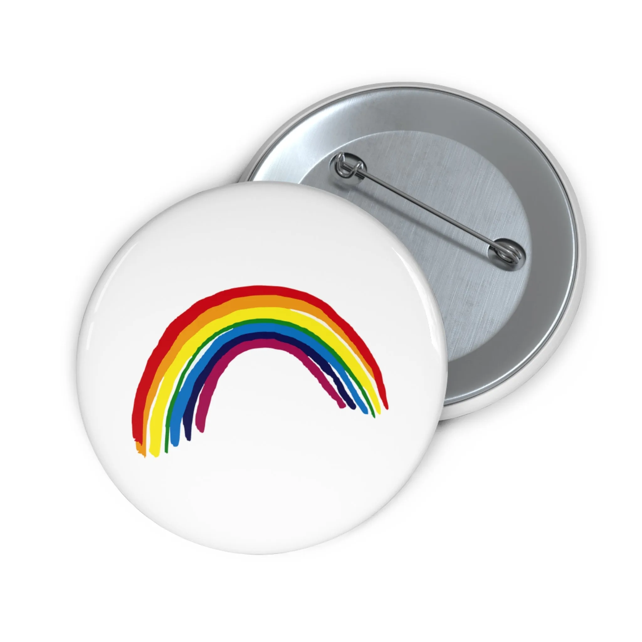 Custom Pin Buttons Rainbow