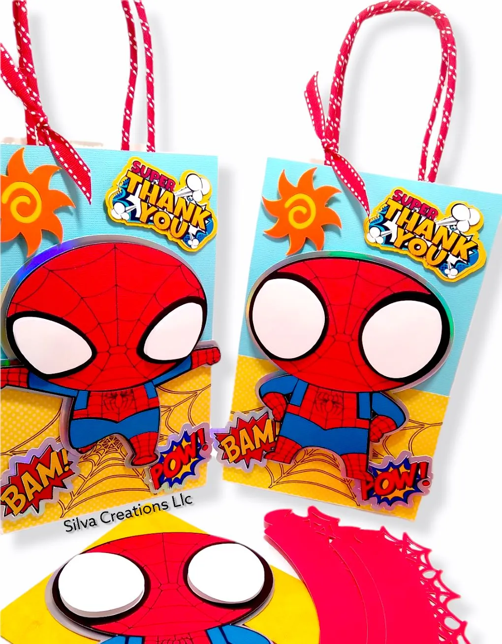 Custom Spiderman Themed Party Bags / 10 pcs.