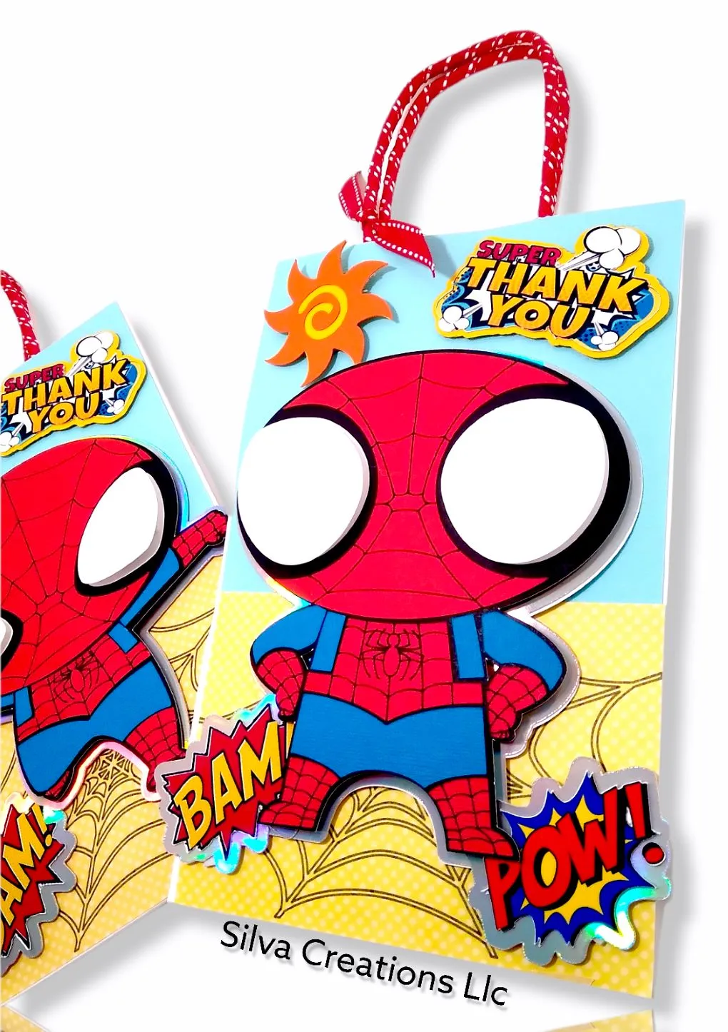 Custom Spiderman Themed Party Bags / 10 pcs.