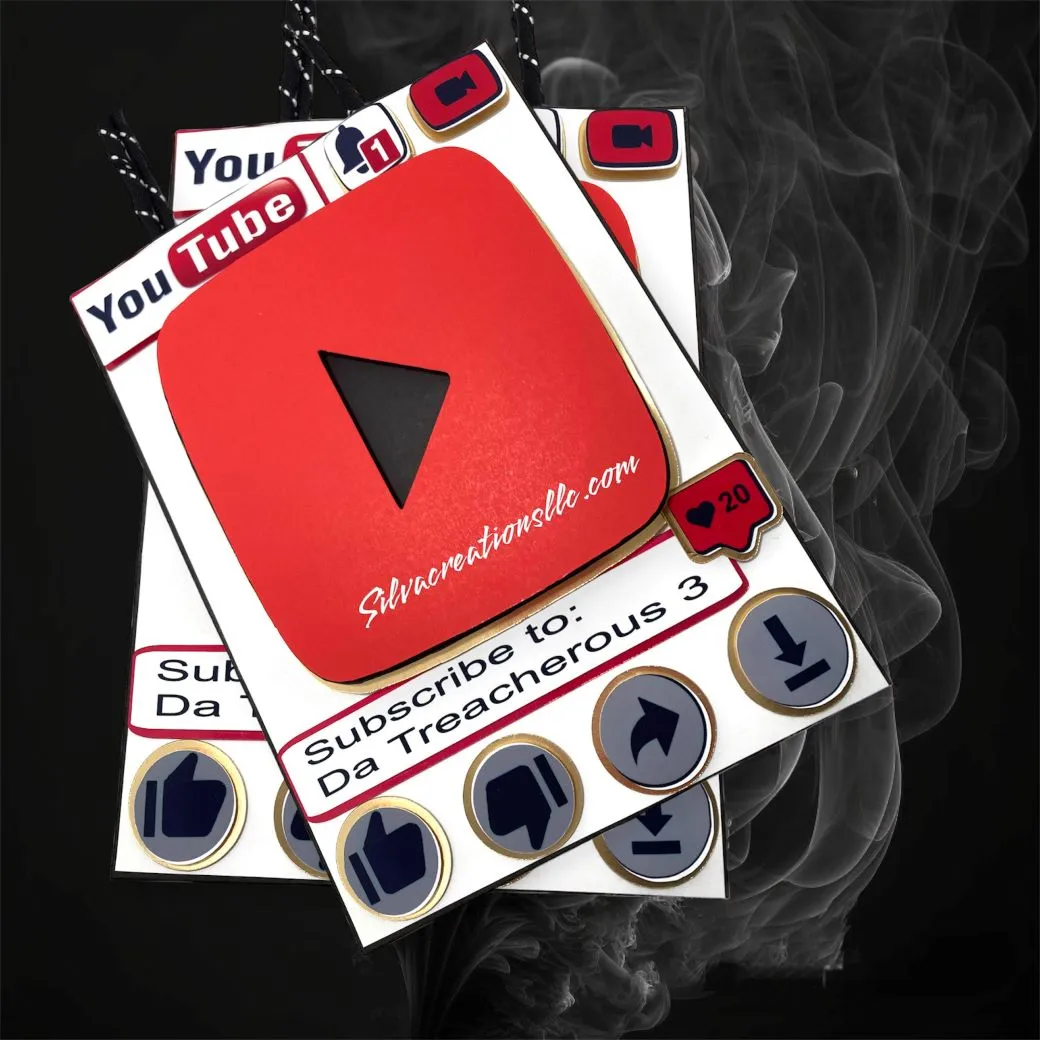 Custom YouTube Theme Party Bags / 10 pcs.