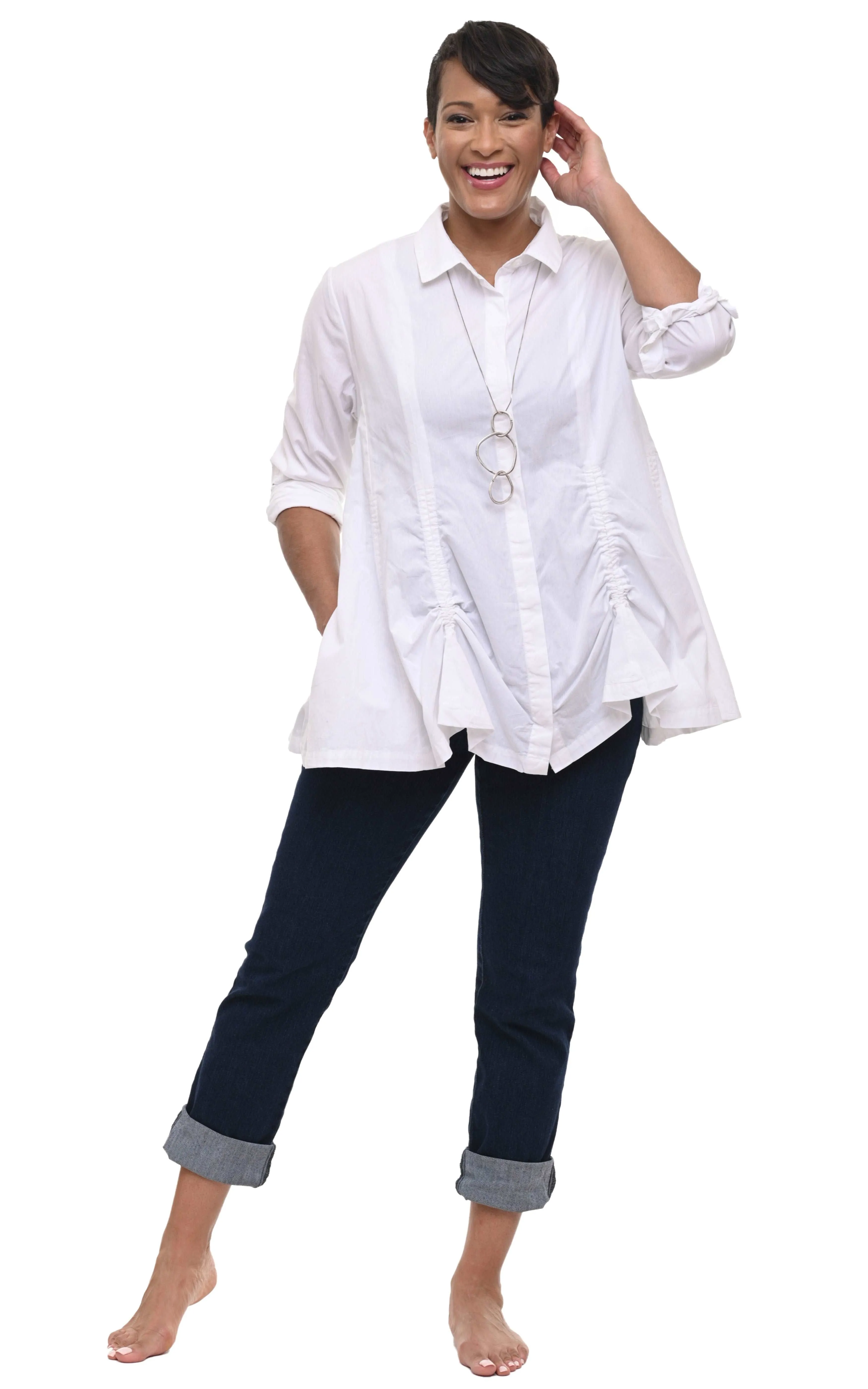 CV912 Tabitha Top in White*