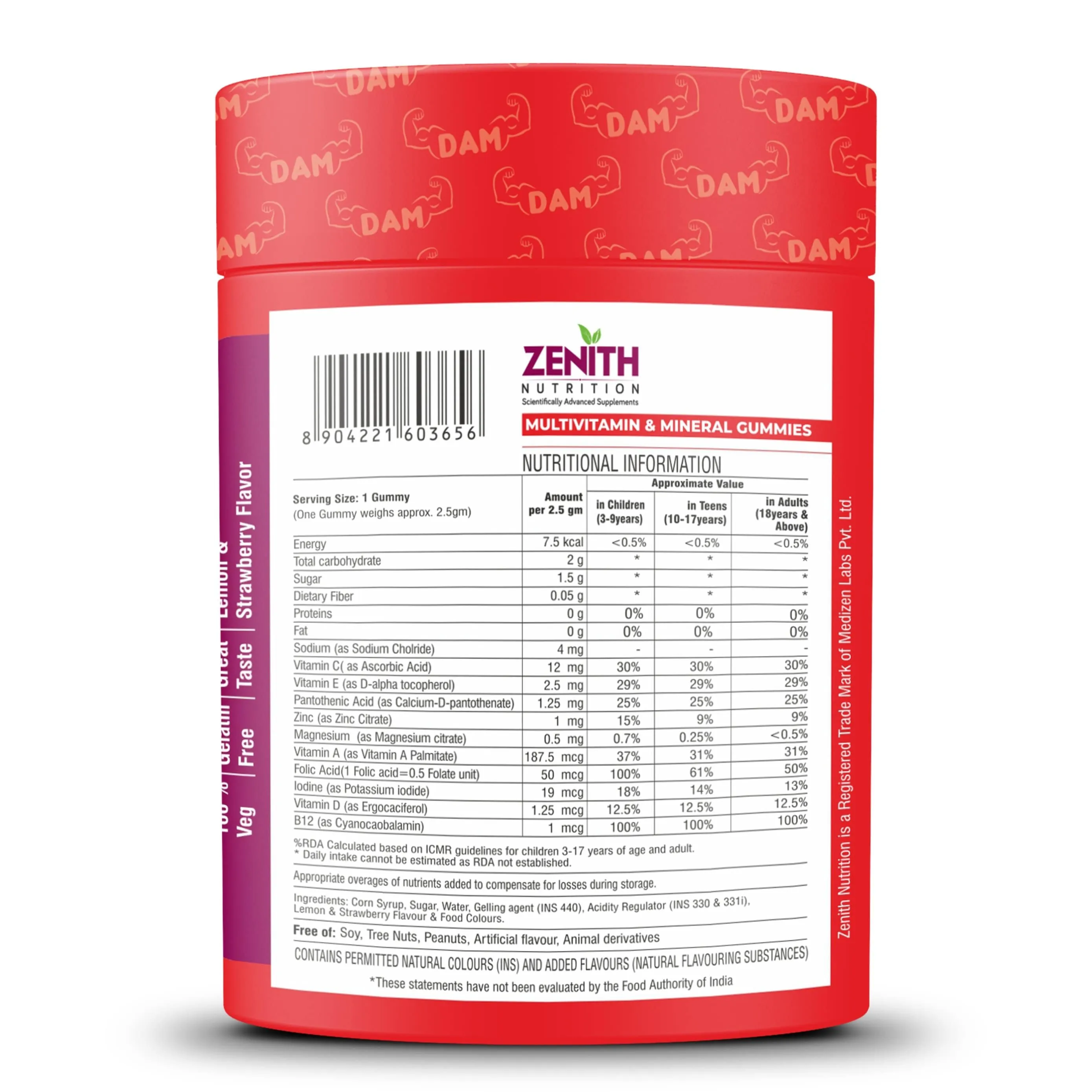 Daily Active Multiple Gummies - 30 Count