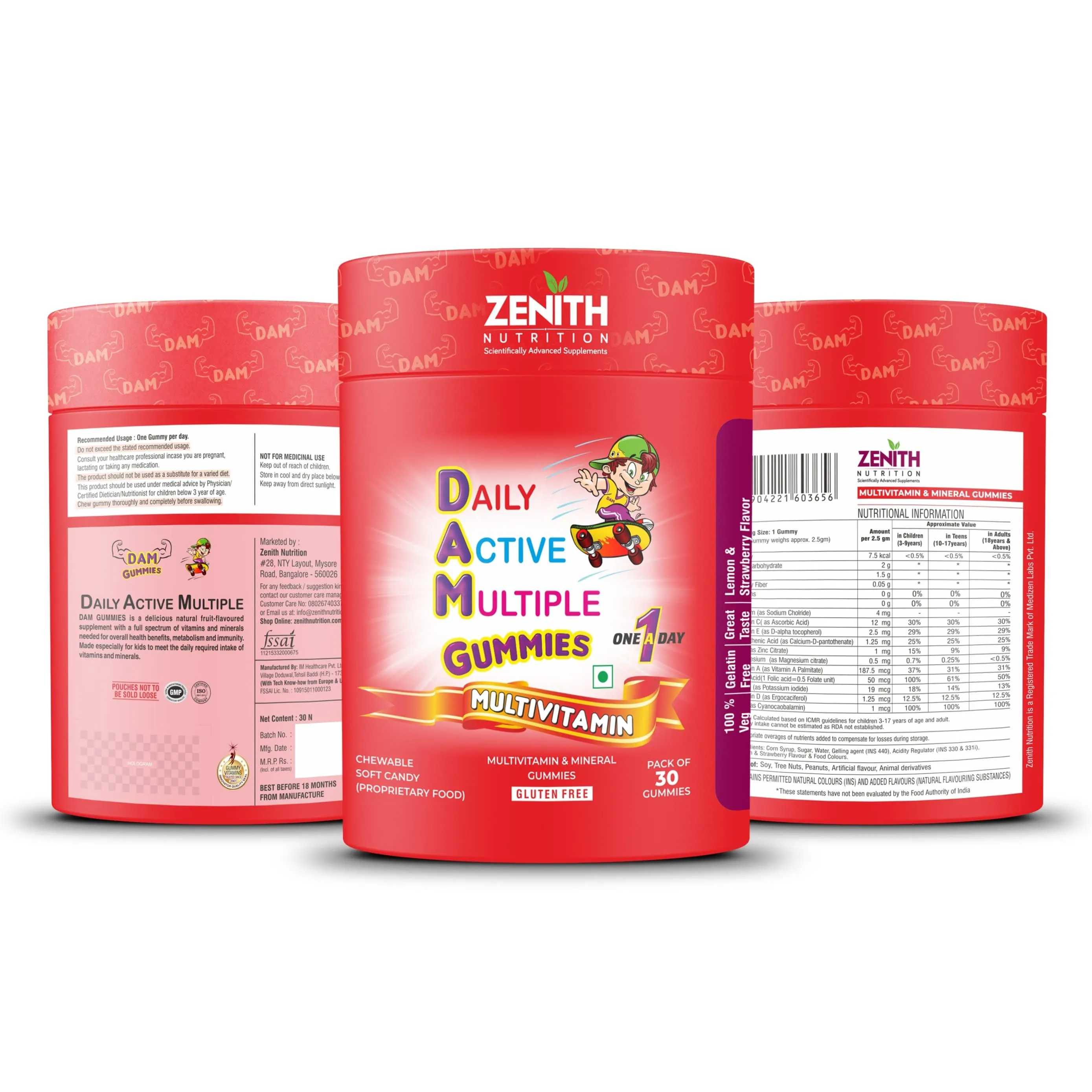Daily Active Multiple Gummies - 30 Count