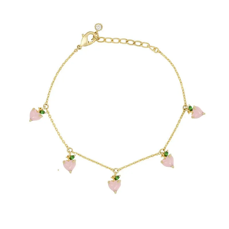 Dainty Colorful Crystal Fruits Bracelet