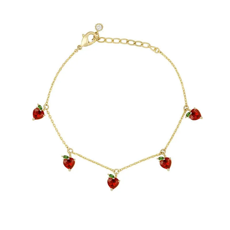 Dainty Colorful Crystal Fruits Bracelet