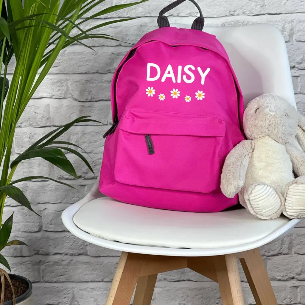 Daisy Personalised Girls Rucksack