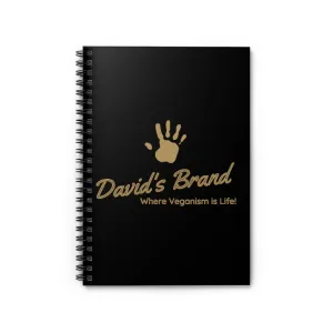 David's Brand Gold Spiral Notebook - Ruled Line