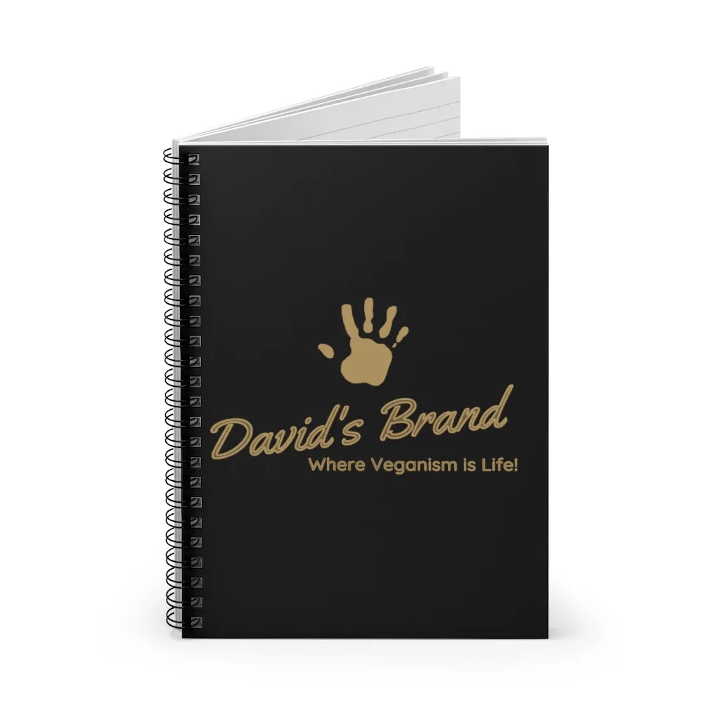 David's Brand Gold Spiral Notebook - Ruled Line