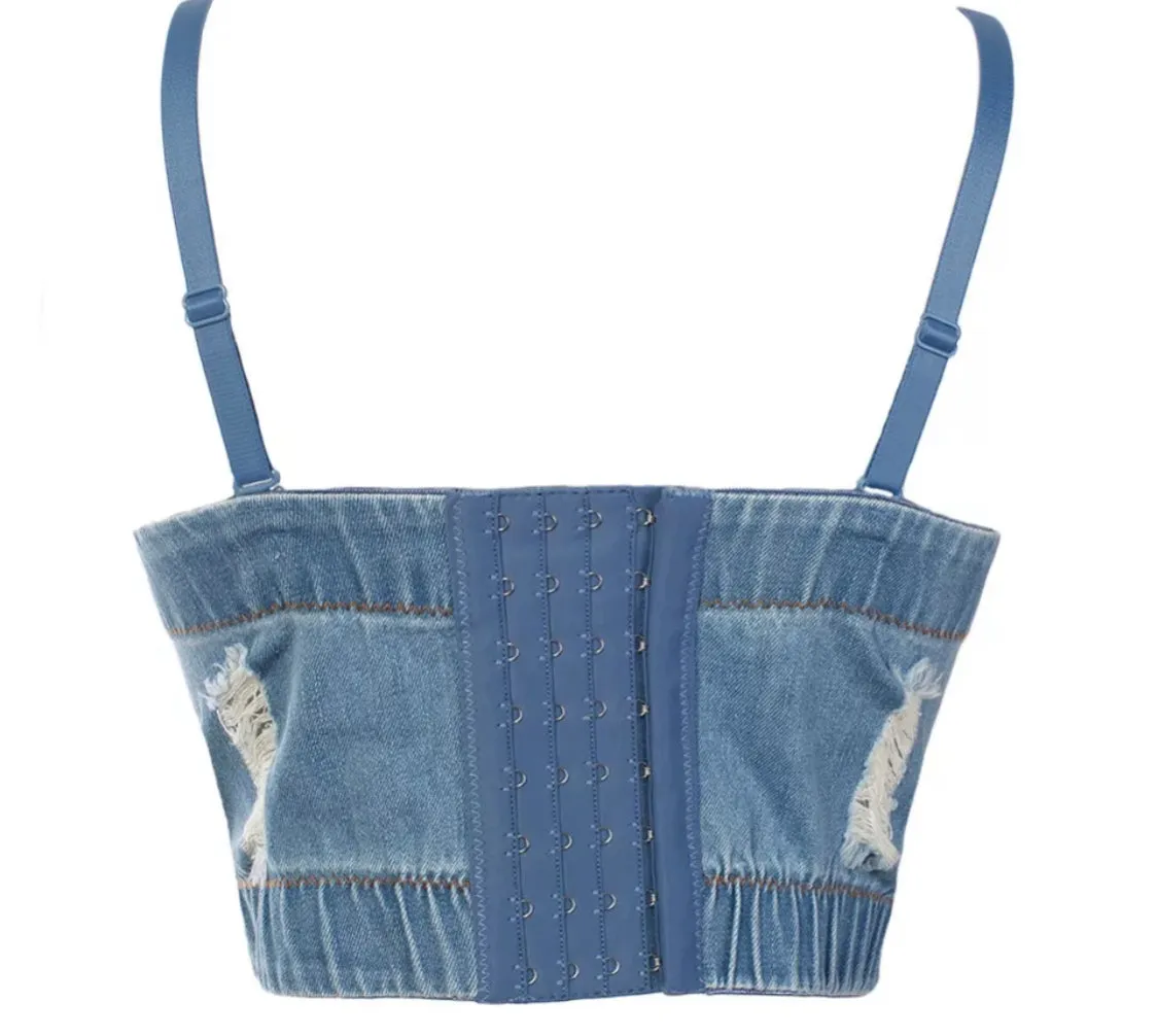 Denim Crop Top