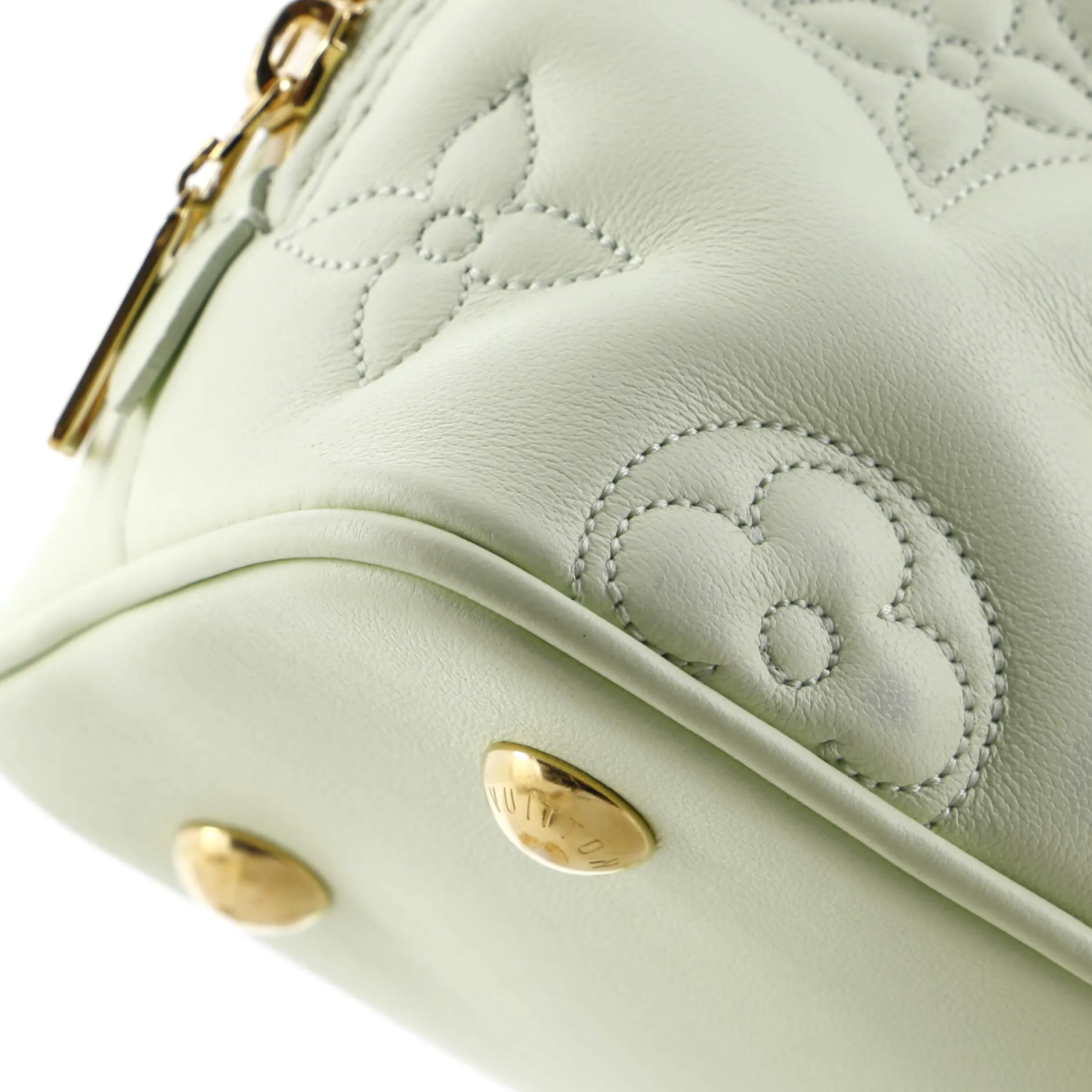 Designer Alma Handbag Bubblegram Leather BB