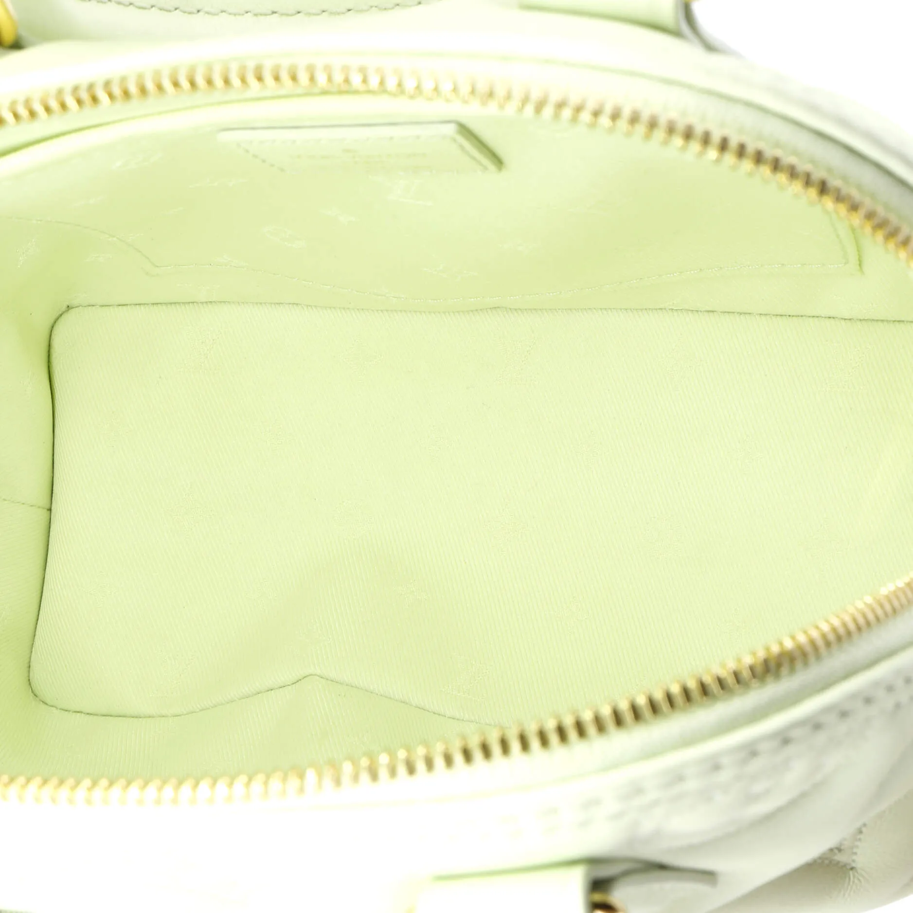 Designer Alma Handbag Bubblegram Leather BB