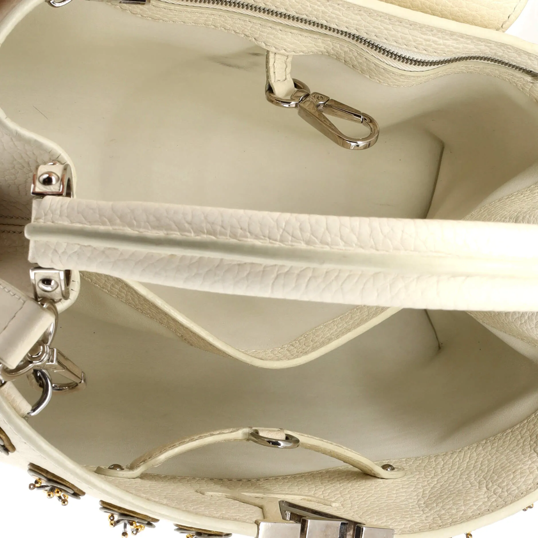 Designer Capucines Bag Leather with Embellished Detail PM