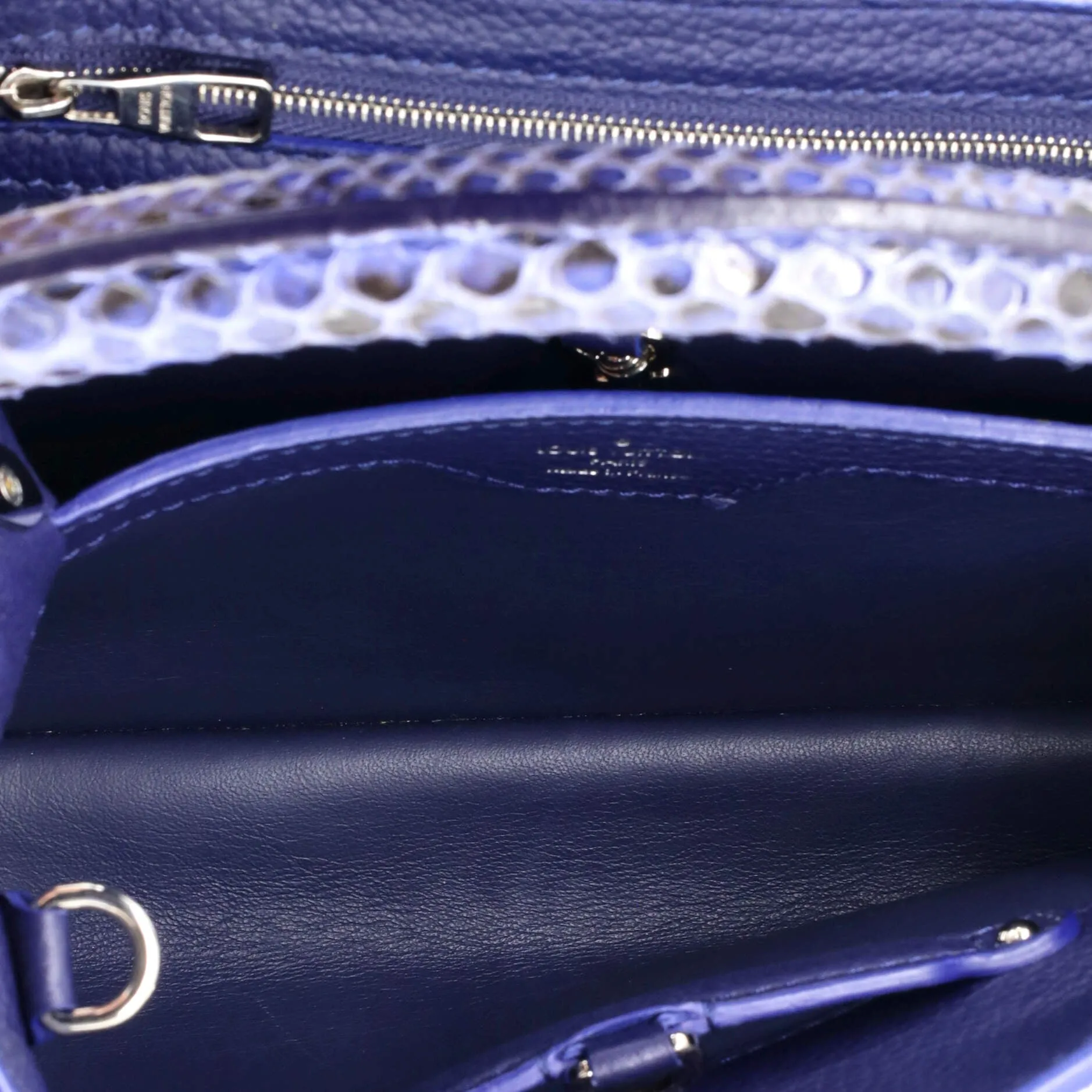 Designer Capucines Bag Leather with Python BB