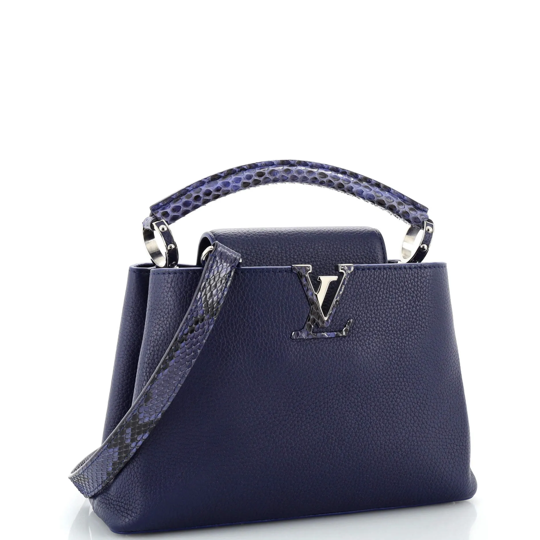 Designer Capucines Bag Leather with Python BB